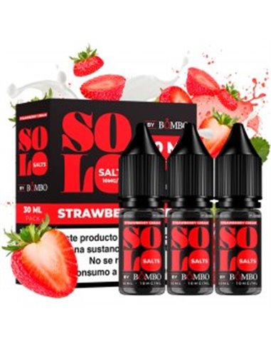 Bombo by Solo Salts Strawberry Cream 3x10ml 