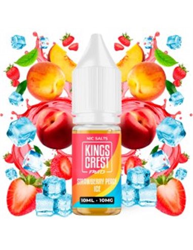 Kings Crest Salts Strawberry Peach Ice 10ml 10 mg