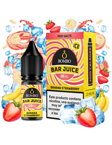 Bombo by Bar Juice Banana Strawberry Ice 10ml