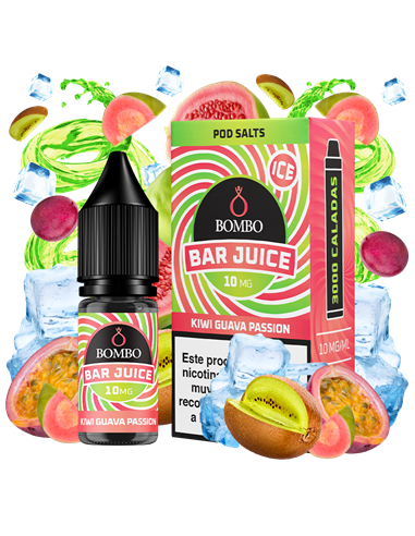 Bombo by Bar Juice Kiwi Guava Passion Ice 10ml