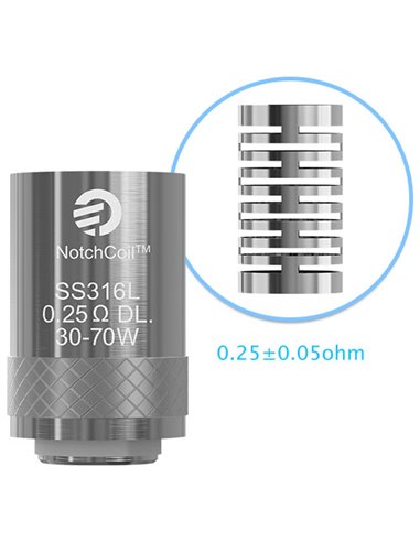 Joyetech Notchcoil 0,25 ohm (Pack 5 Uds) 